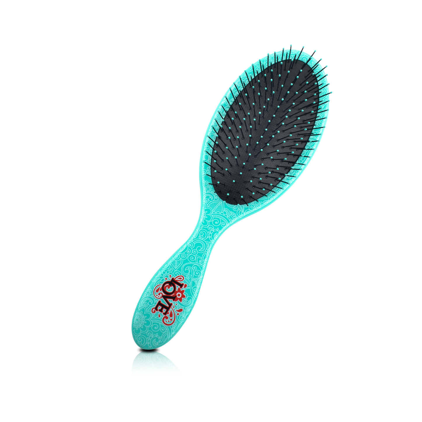 HAIR BRUSH - LPD01LG - LOVE WET N DRY PRO DETANGLER DETANGLE BRUSH - OVAL GREEN - PACK OF 6