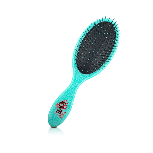 HAIR BRUSH - LPD01LG - LOVE WET N DRY PRO DETANGLER DETANGLE BRUSH - OVAL GREEN - PACK OF 6