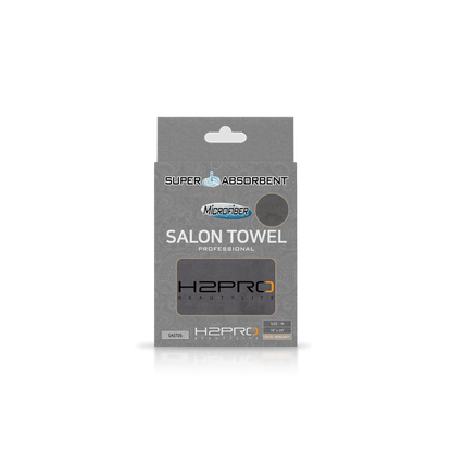 TOWEL - SAST02 - SUPER ABSORBENT MICROFIBER SALON TOWEL - 16" X 29" - GRAY