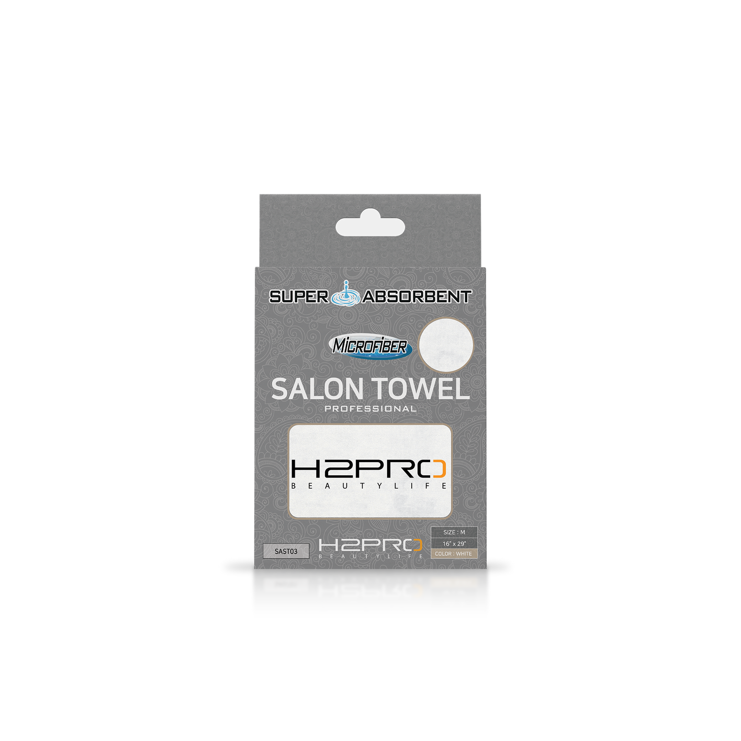 TOWEL - SAST03 - SUPER ABSORBENT MICROFIBER SALON TOWEL - 16" X 29" - WHITE