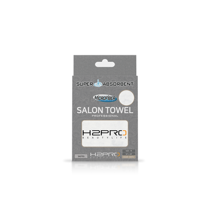 TOWEL - SAST03 - SUPER ABSORBENT MICROFIBER SALON TOWEL - 16" X 29" - WHITE