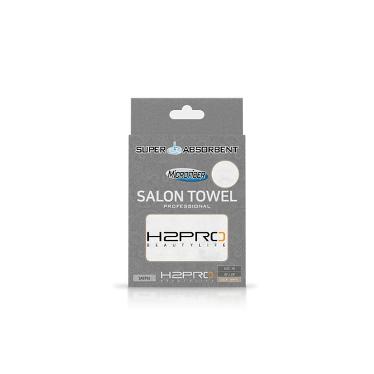 TOWEL - SAST03 - SUPER ABSORBENT MICROFIBER SALON TOWEL - 16" X 29" - WHITE