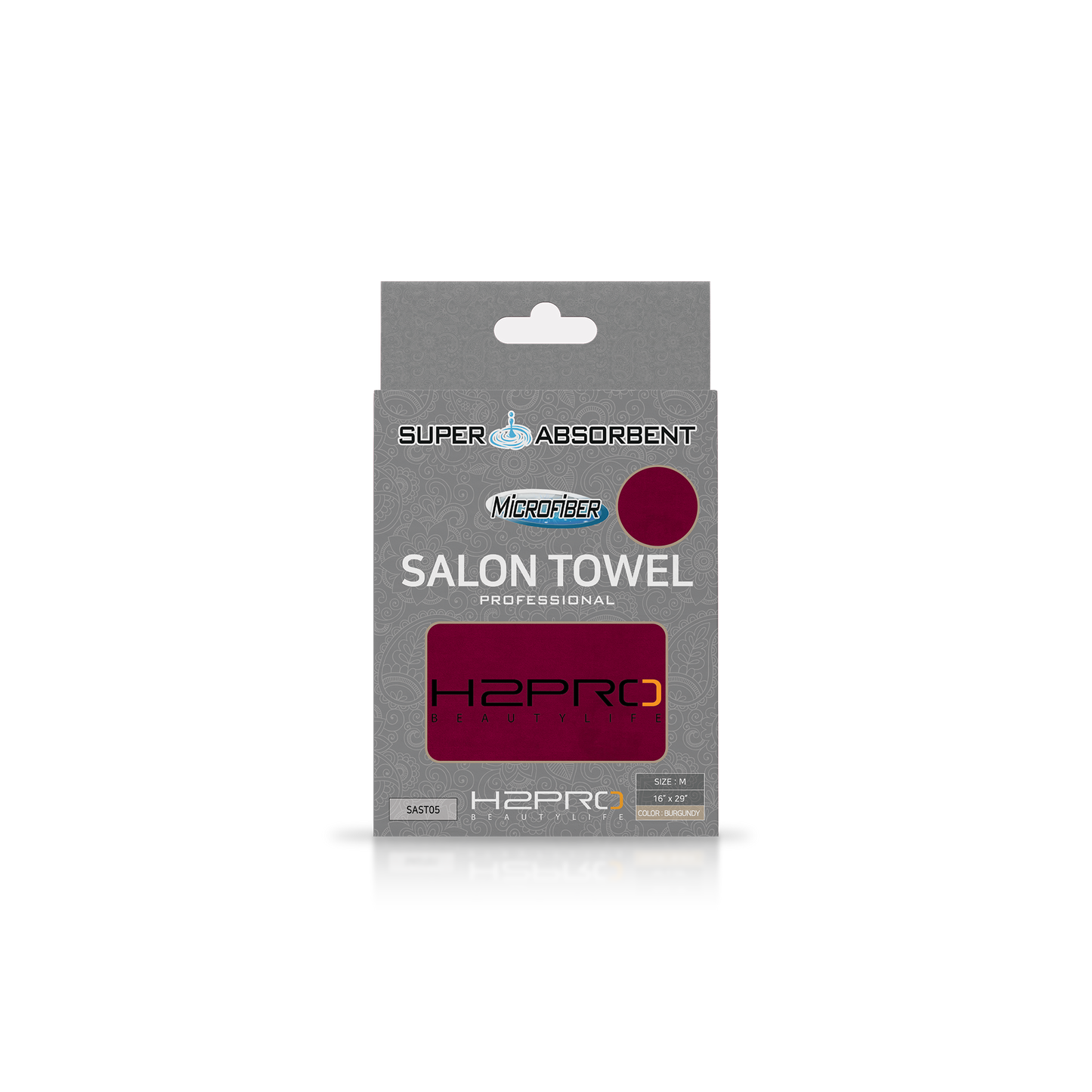 TOWEL - SAST05 - SUPER ABSORBENT MICROFIBER SALON TOWEL - 16" X 29" - BURGUNDY