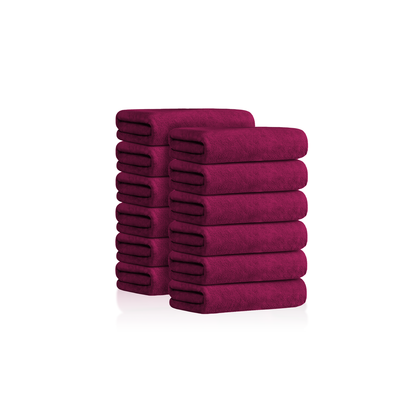 TOWEL - SAST10BD - SUPER ABSORBENT MICROFIBER SALON TOWEL - 16" X 29" - BURGUNDY - 12 PCS