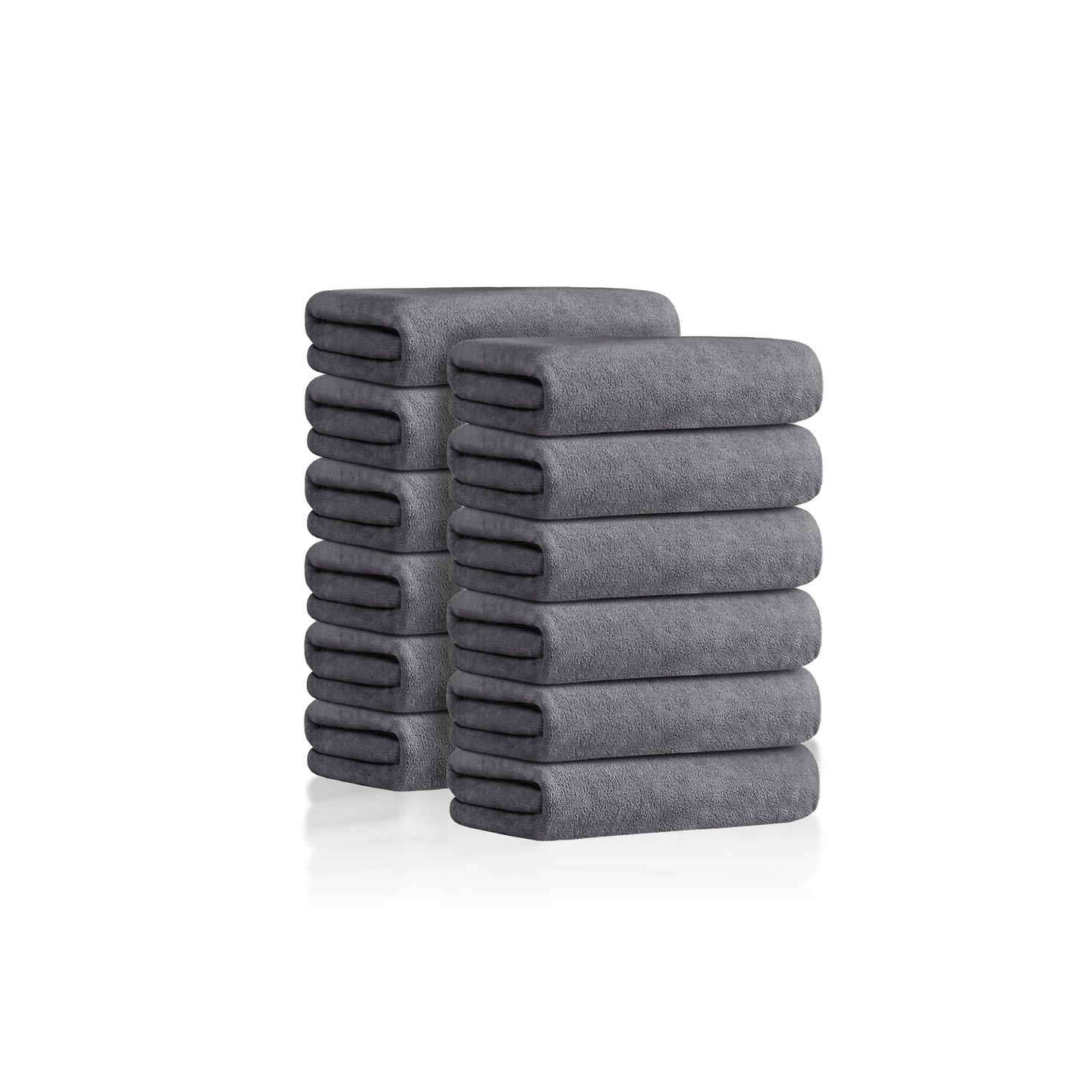 TOWEL - SAST10GY - SUPER ABSORBENT MICROFIBER SALON TOWEL - 16" X 29" - GRAY - 12 PCS
