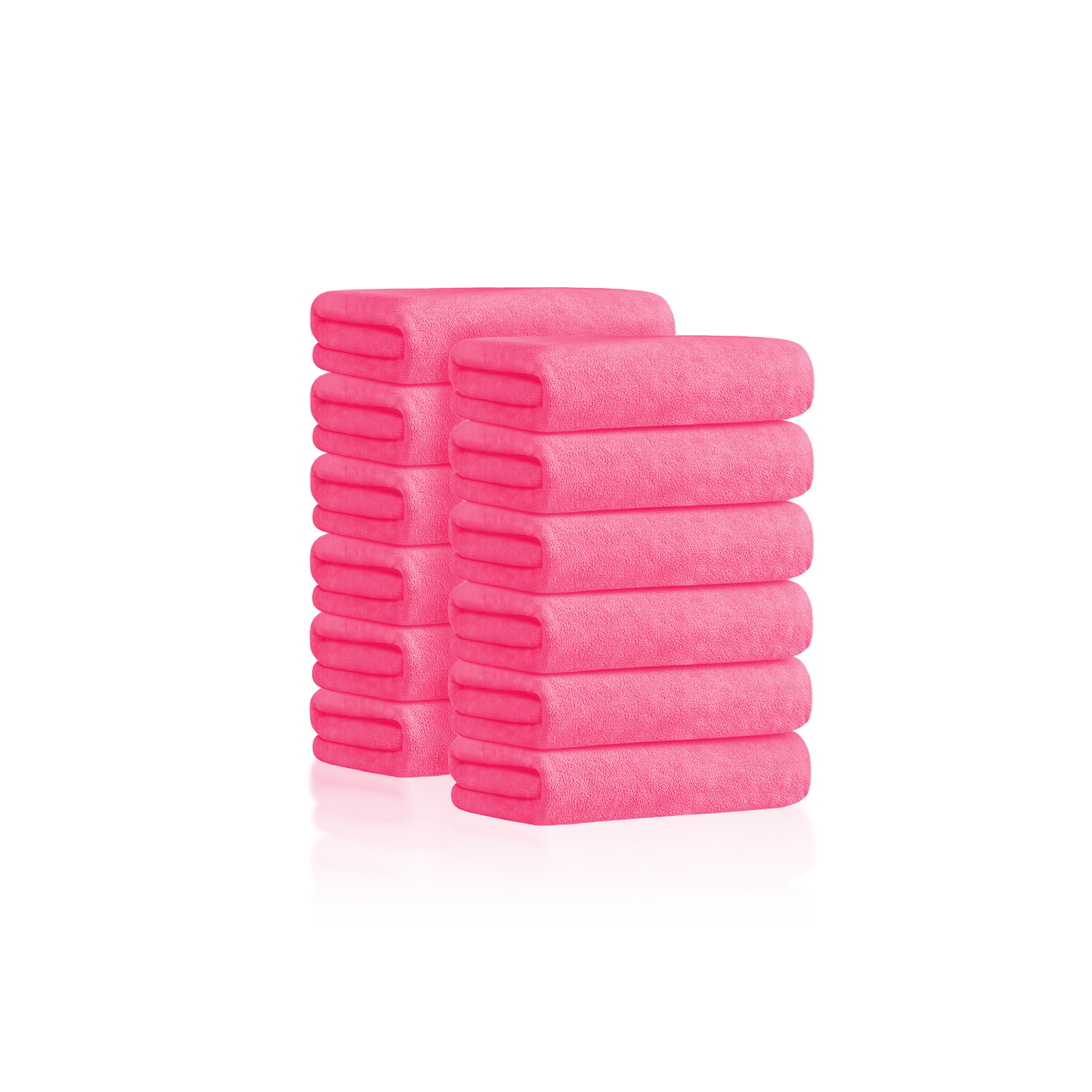 TOWEL - SAST10PK - SUPER ABSORBENT MICROFIBER SALON TOWEL - 16" X 29" - PINK - 12 PCS