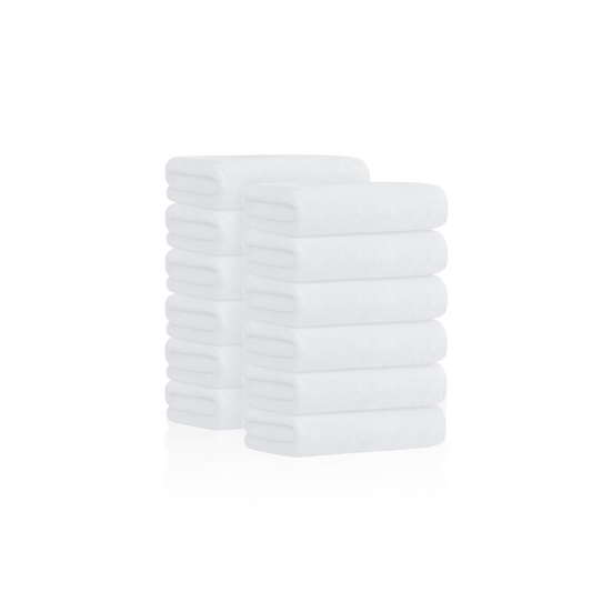 TOWEL - SAST10WH - SUPER ABSORBENT MICROFIBER SALON TOWEL - 16" X 29" - WHITE - 12 PCS