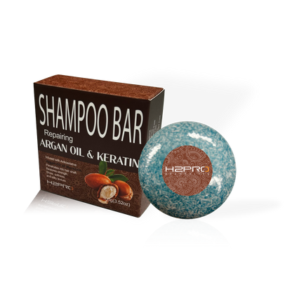 SHAMPOO BAR - SBA-2301 - H2PRO REPAIRING ARGAN OIL AND KERATIN (3.52 oz / 100 g) - PACK OF 6