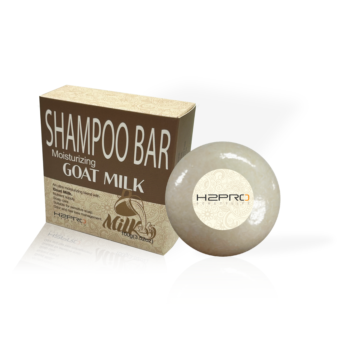 SHAMPOO BAR - SBG-2303 - H2PRO MOISTURIZING GOAT MILK (3.52 oz / 100 g) - PACK OF 6