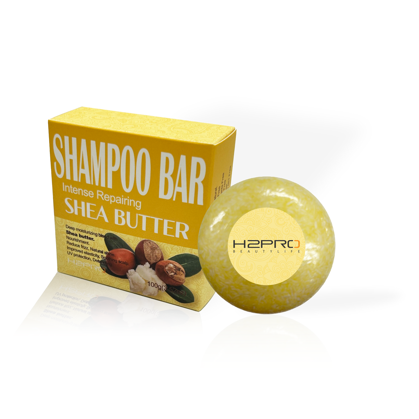 SHAMPOO BAR - SBS-2305 - H2PRO INTENSE REPAIRING SHEA BUTTER (3.52 oz / 100 g) - PACK OF 6