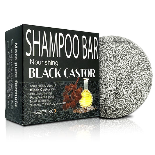 SHAMPOO BAR - SBB-2302 - H2PRO NOURISHING BLACK CASTOR (3.52 oz / 100 g) - PACK OF 6