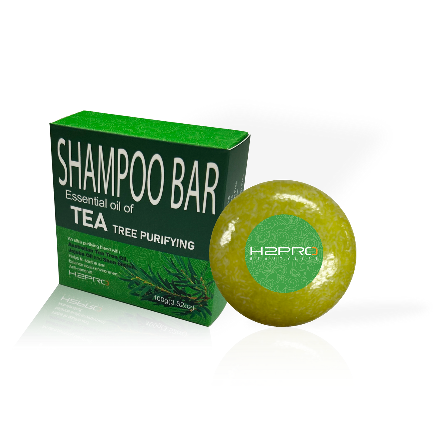 SHAMPOO BAR - SBT-2306 - H2PRO PURIFYING TEA TREE OIL (3.52 oz / 100 g) - PACK OF 6
