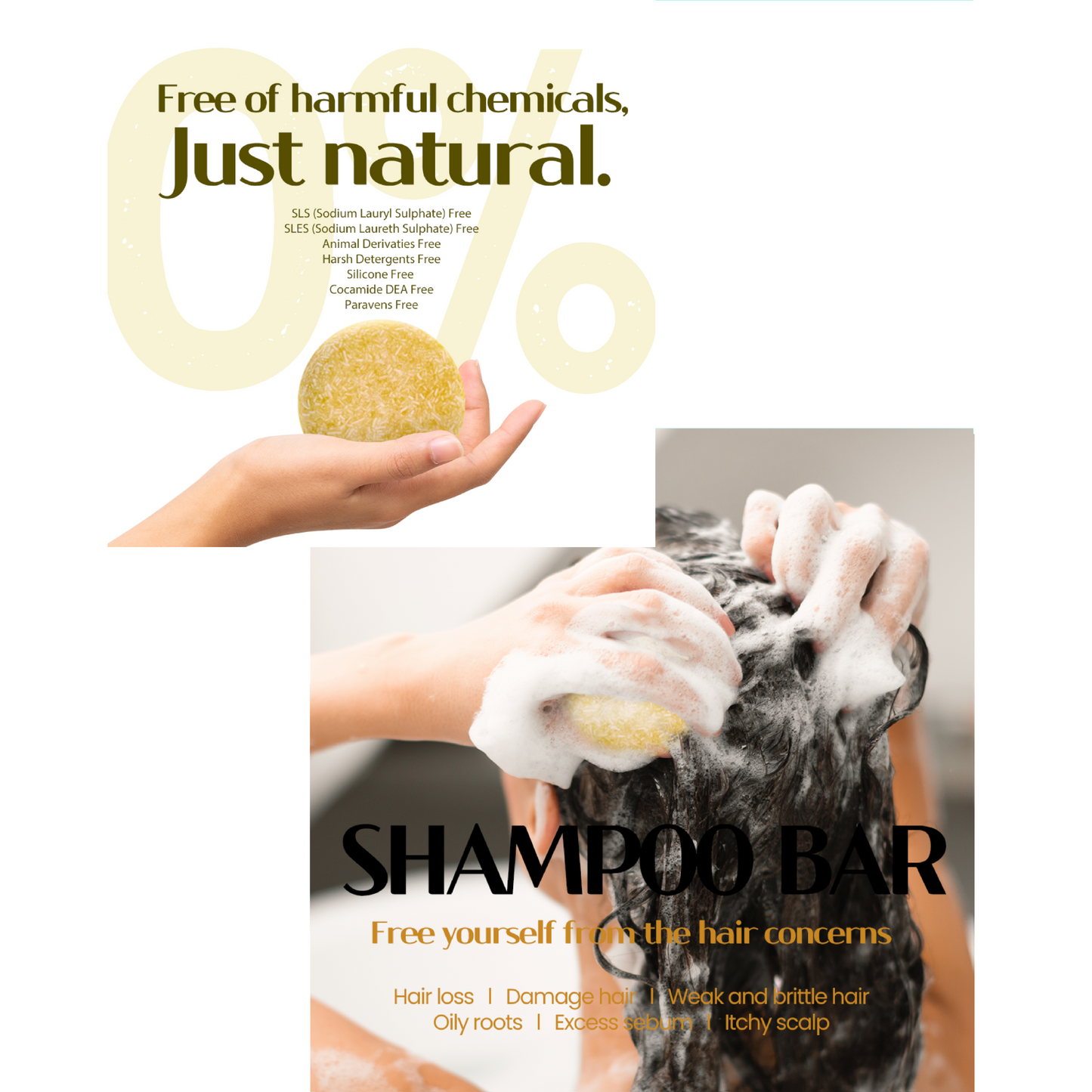 SHAMPOO BAR - SBA-2301 - H2PRO REPAIRING ARGAN OIL AND KERATIN (3.52 oz / 100 g) - PACK OF 6